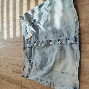 NWT SZ 16 AMERICAN EAGLE BUTTON UP SKIRT